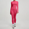 SVEIC Women's Two Piece Tracksuit Yoga Set Long Sleeve Jacket High Waisted Leggings Breathable Gym Clothes For Women Sportswear