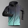 Men's Cycling Jacket Quick Dry Sports Running Outdoor Fitness Hooded Waterproof Motorcyclist Coat Gym Outdoor Skin Windbreaker