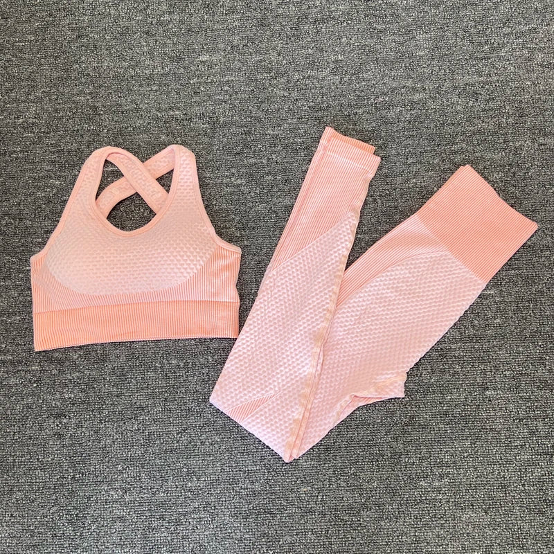 Seamless  Women Yoga Sets Female Sport Gym Suits Wear Running Clothes Women Fitness Sport Yoga Suit Long Sleeve Workout Clothing