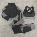 Seamless  Women Yoga Sets Female Sport Gym Suits Wear Running Clothes Women Fitness Sport Yoga Suit Long Sleeve Workout Clothing