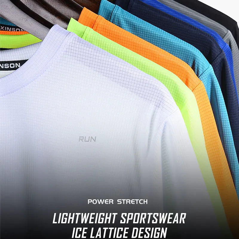 Quick Dry Clothes Men's Long Sleeve T-Shirt Breathable Sweat Absorption Fast Dry T Running Sports Top Outdoor Climbing Clothing