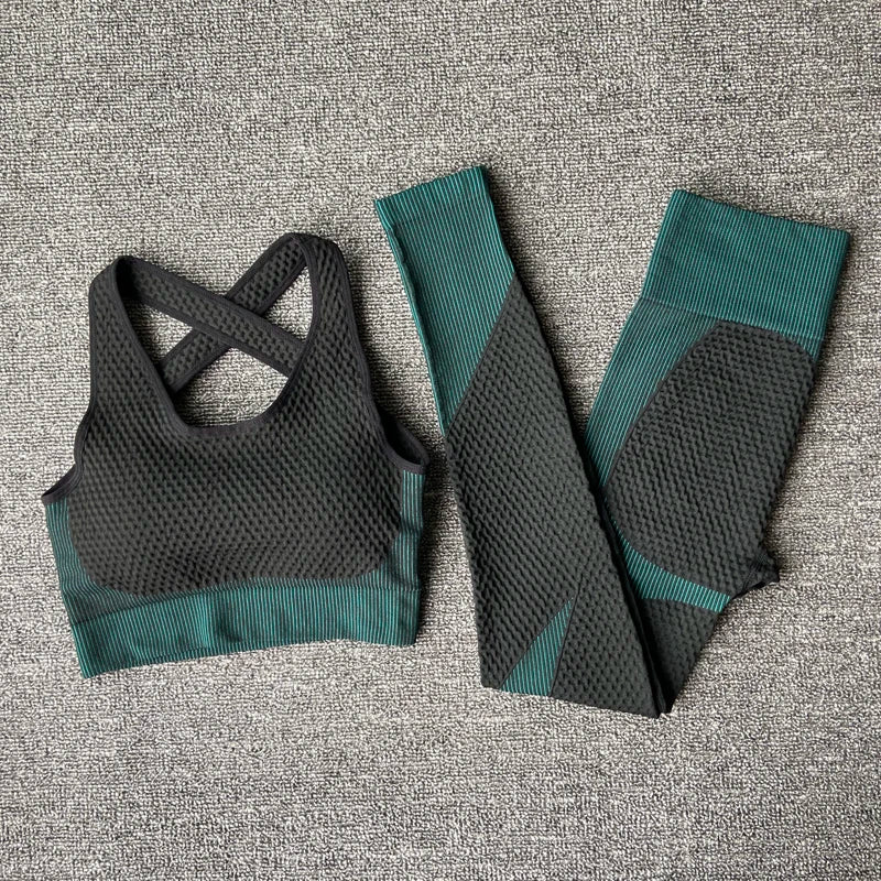 Seamless  Women Yoga Sets Female Sport Gym Suits Wear Running Clothes Women Fitness Sport Yoga Suit Long Sleeve Workout Clothing