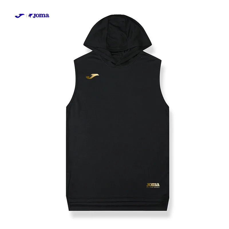 JOMA Logo hooded vest Summer Men's Sleeveless  Quick-Dry Breathable T-Shirt, for Sports and Fitness Basketball Sleeveless Top