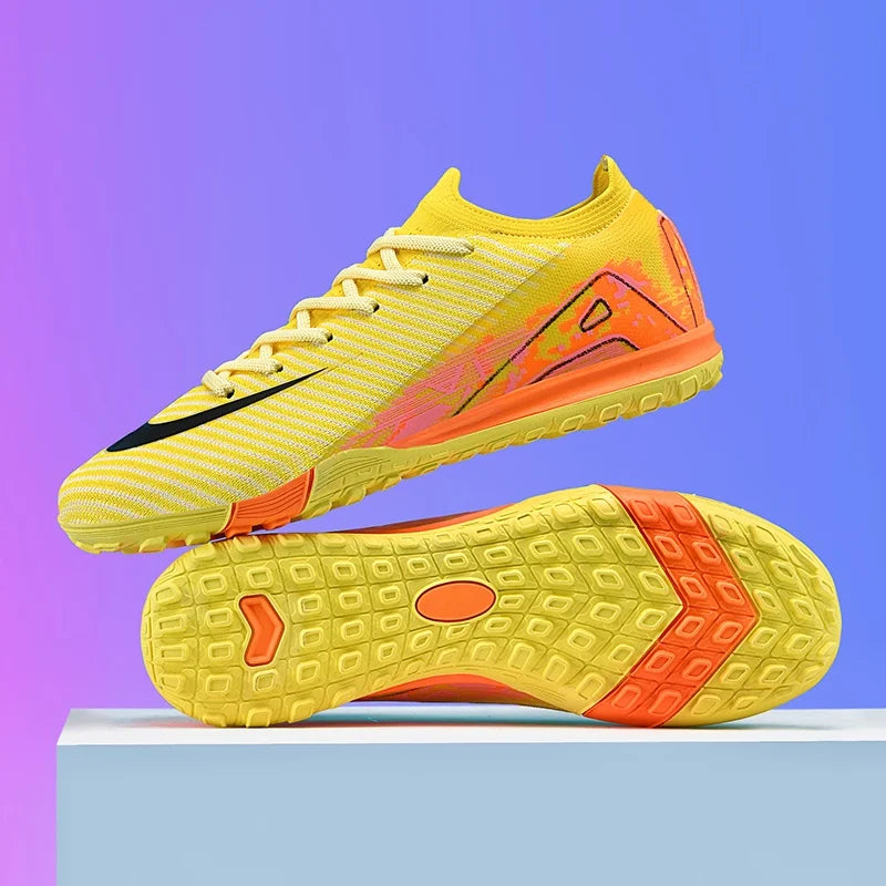 New Men Football Boots Adult Training Sport Soccer Shoes Cleats Boys Outdoor Long Spikes Non Slip Breathable Match Comfortable
