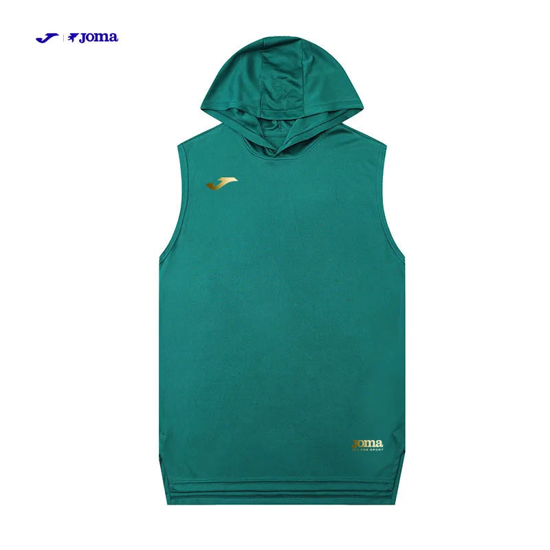 JOMA Logo hooded vest Summer Men's Sleeveless  Quick-Dry Breathable T-Shirt, for Sports and Fitness Basketball Sleeveless Top