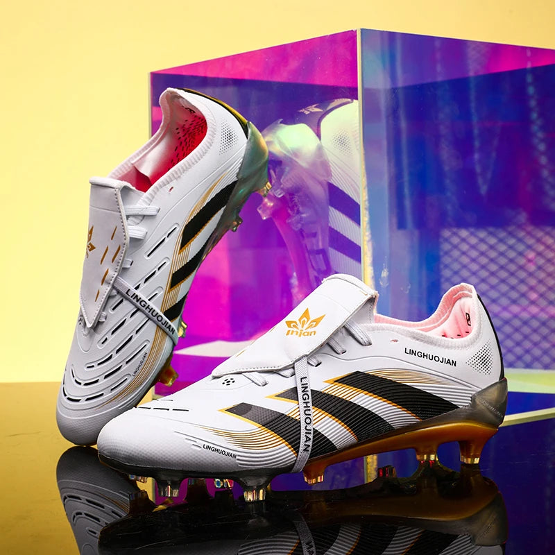 New Men Football Boots Non-Slip High-quality Soccer Shoes Grass Cleats High-top Futsal Sneakers Match Indoor Hot-selling Outdoor