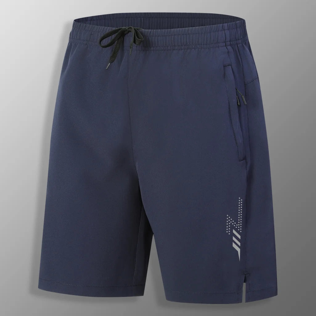 Summer Men's Shorts Cool Sportswear Running Sport Shorts Casual Bottoms Gym Fitness Training Jogging Short Pants Men Black Gray