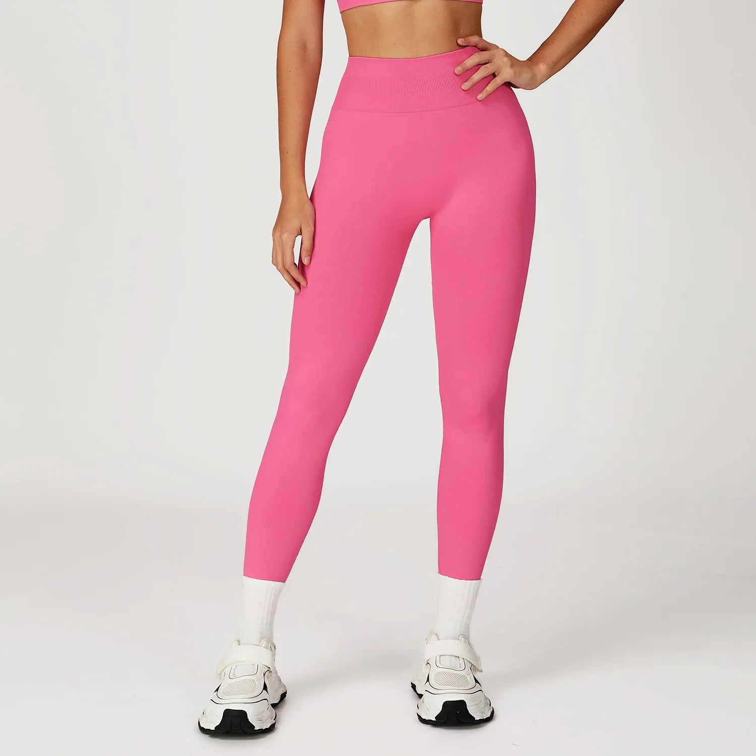 Seamless 2 Pieces Yoga Suit Sports Outfits Women Gym Set Women Tracksuit Running Workout Long Sleeve Sports Shirt Yoga Clothing