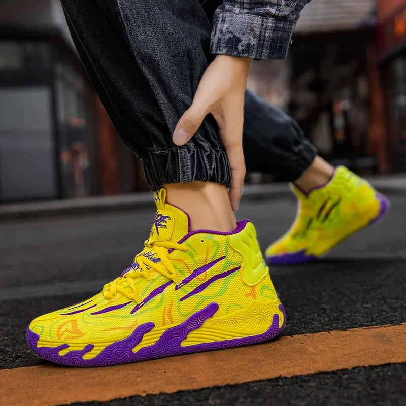 2026 Basketball Shoes for Men Cushioning Basketball Sneaker Women Kids High-top Outdoor Sport Sneakers Breathable Athletic Shoes