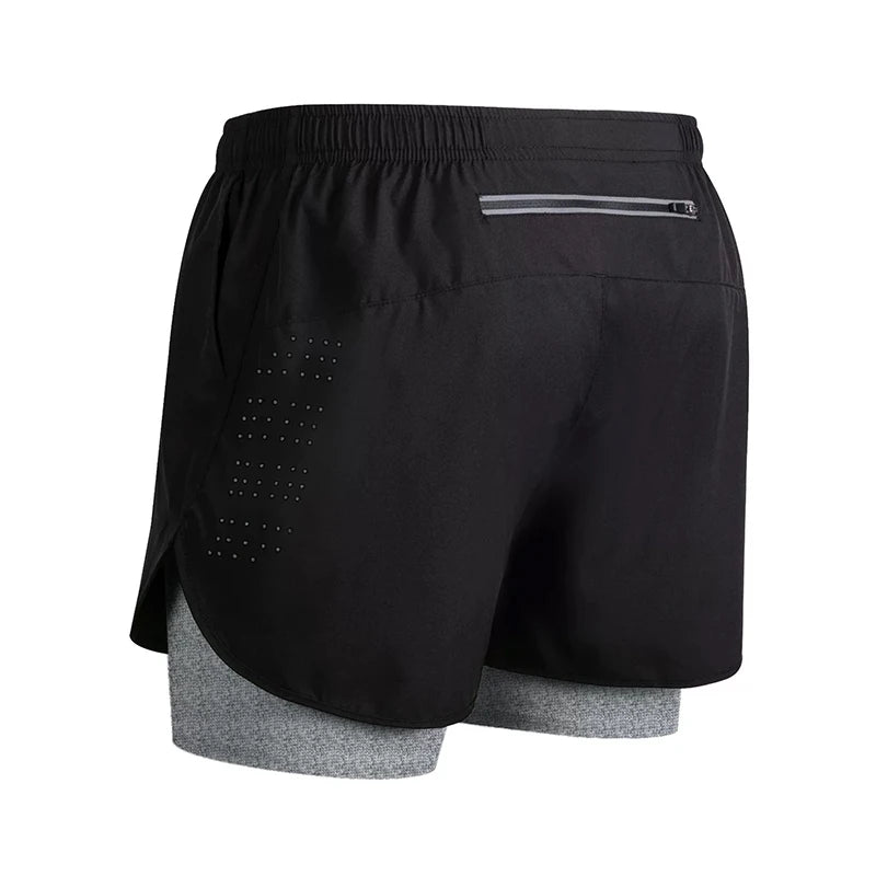 Men's Running Shorts 2025 New Release Gym Fitness 2-in-1 Exercise Summer Quick Dry Trendy Personalized Running Shorts