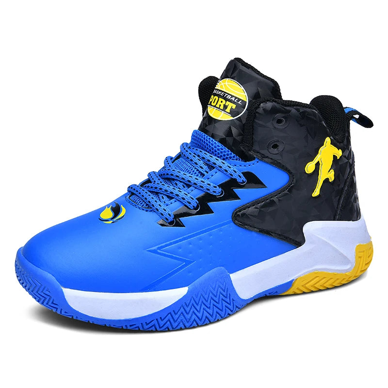 Children Basketball Shoes For Boys Girls Trainers High Top Sneakers Kids Training Shoes Outdoor Non-slip Children's Sports Shoes