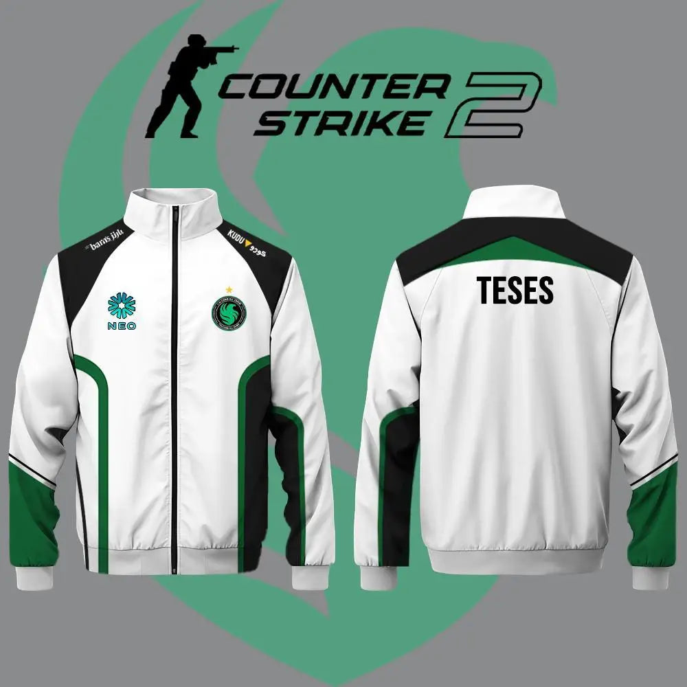 CS2 Falcon Team E-sports Club Uniforms Spring And Autumn Daily Casual Jackets Fans Can Customize Gifts Stand Collar Tops