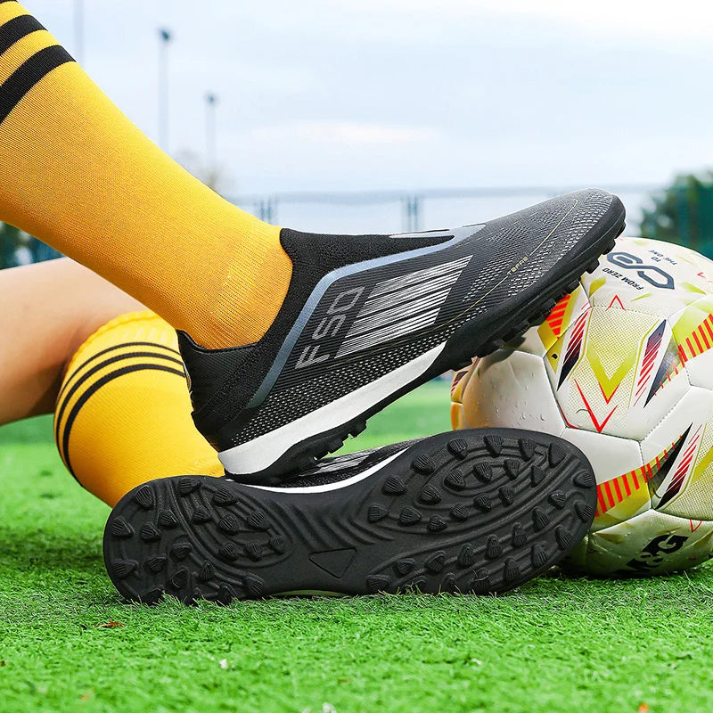 New Men Soccer Shoes Match Training Boys Breathable Adult Cleats Outdoor Sport Football Boots Non Slip Long Spikes Comfortable