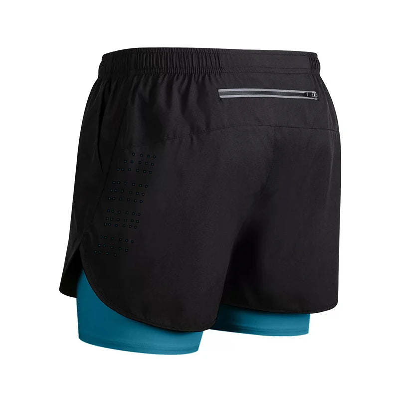 Men's Running Shorts 2025 New Release Gym Fitness 2-in-1 Exercise Summer Quick Dry Trendy Personalized Running Shorts