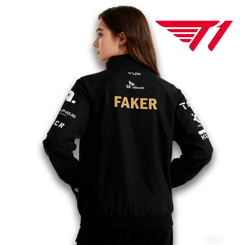 2025 World Championship T1 Team Jackets Jersey SKT Faker LCK Esports Club Training Uniform Men Women Autumn/winter Sports Jacket