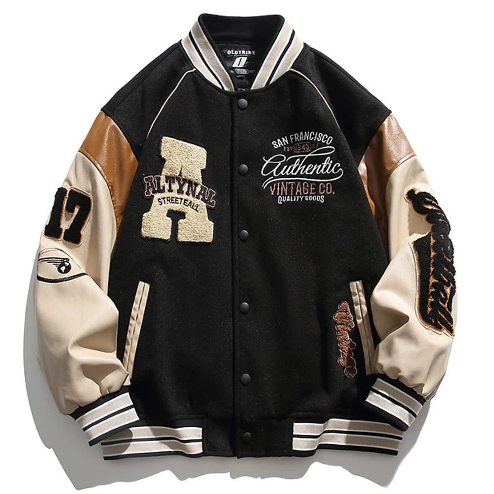Baseball Uniform Jacket Men Letter Embroidered Streetwear Varsity Jackets Vintage Harajuku Casual College Spring Autumn Unisex original  USA 2026 🇺🇸