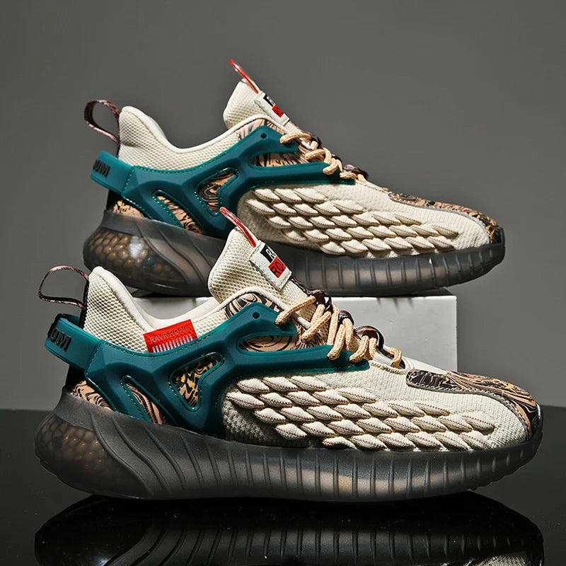 Shoes For Men Breathable Men's Sneakers Fashion Comfortable Casual Shoes Tenis Sport Running Shoes New Popcorn camouflage shoes
