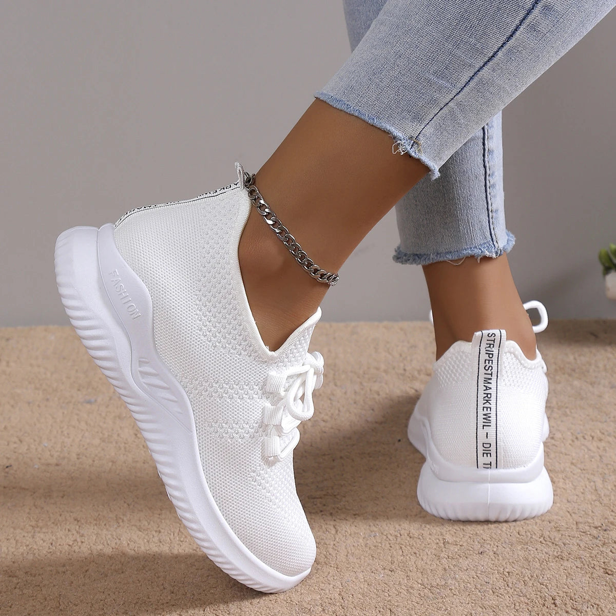 Women Running Shoes Breathable Casual Sneakers Lightweight Gym Outdoor Sport Comfortable