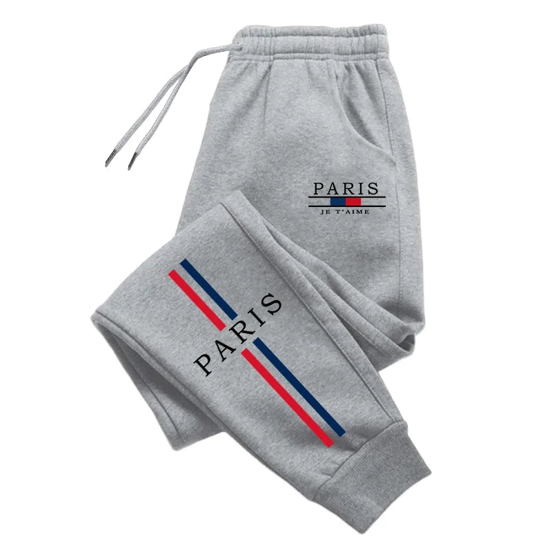 Paris Fashion Tracksuit Hooded Sweatshirt Sweatpants City Vibe Hoodies 2 Piece Set Autumn Winter Men's Daily Casual Sport Outfit