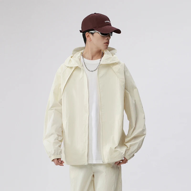 Summer Fashion Trend Sun Protection Skin Clothing Outdoor Football Training UV Protection Lightweight Breathable Couple Jacket 🇺🇸