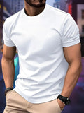 New Men‘s Running T-shirt Spring / Summer Thin Top Trend curve printing Quick Dry Short Sleeve Breathable Fitness Sports T-shirt