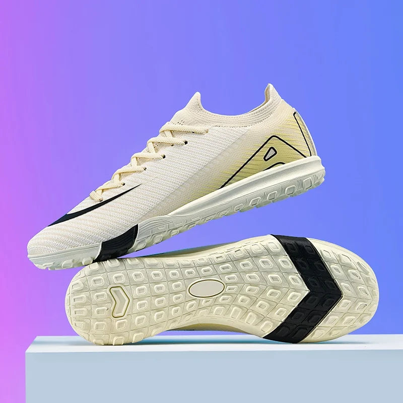 New Men Football Boots Adult Training Sport Soccer Shoes Cleats Boys Outdoor Long Spikes Non Slip Breathable Match Comfortable