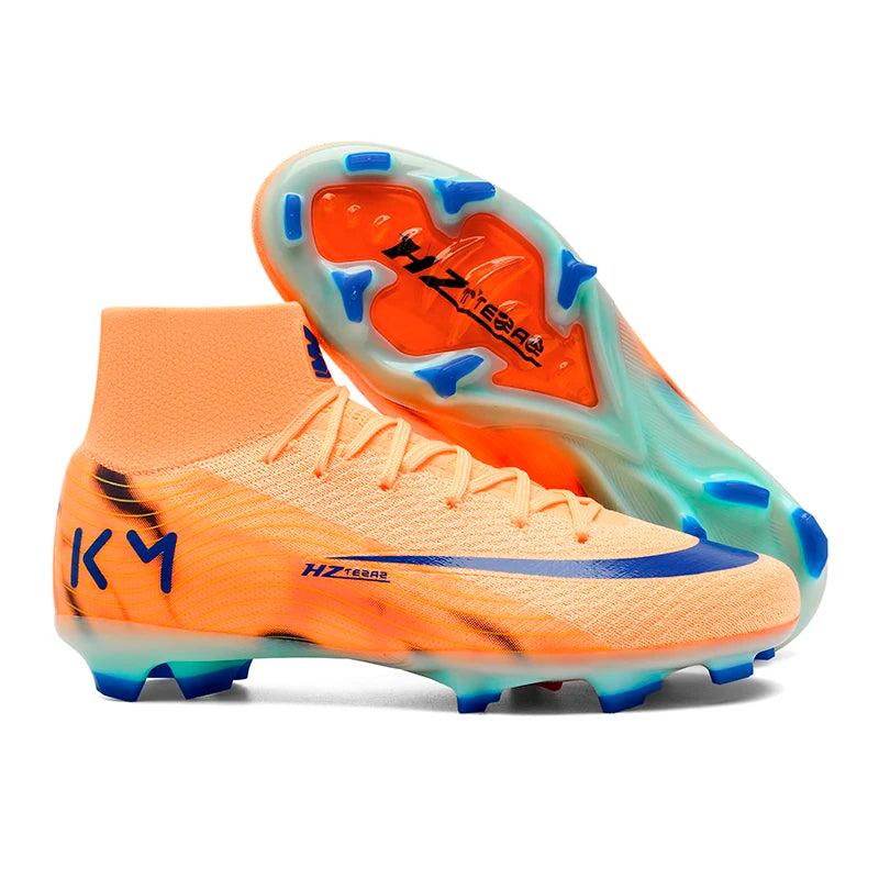 New Men Soccer Shoes Breathable Cleats Adult Outdoor Sport Football Boots Training Boys Long Spikes Non Slip Match Comfortable