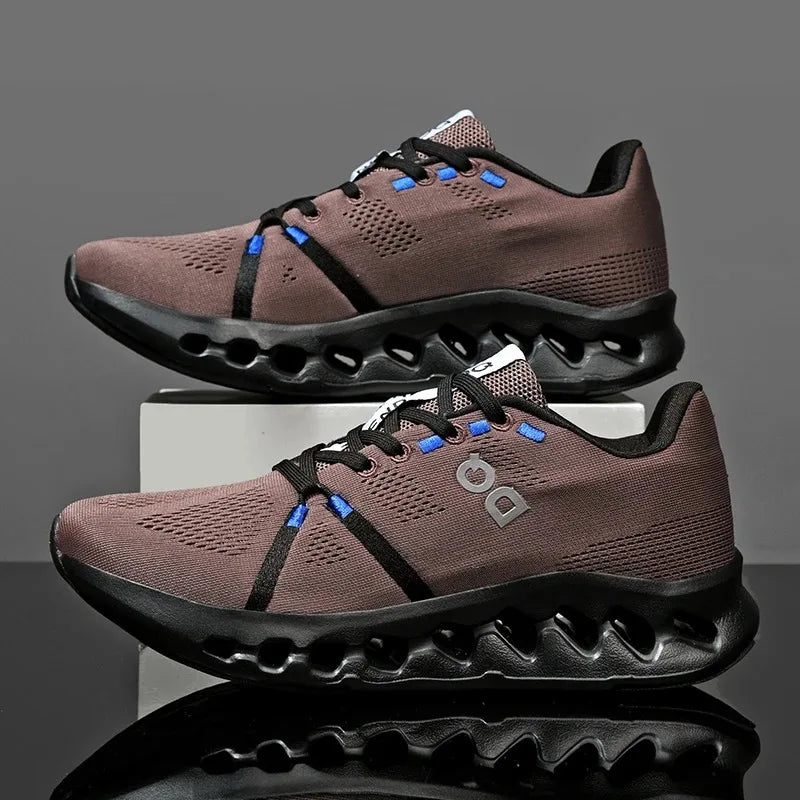 Men Casual Sports Running Shoes Marathon Air Cushion Breathable Lightweight Men Comfortable Athletic Nonskid Sneakers Outdoor