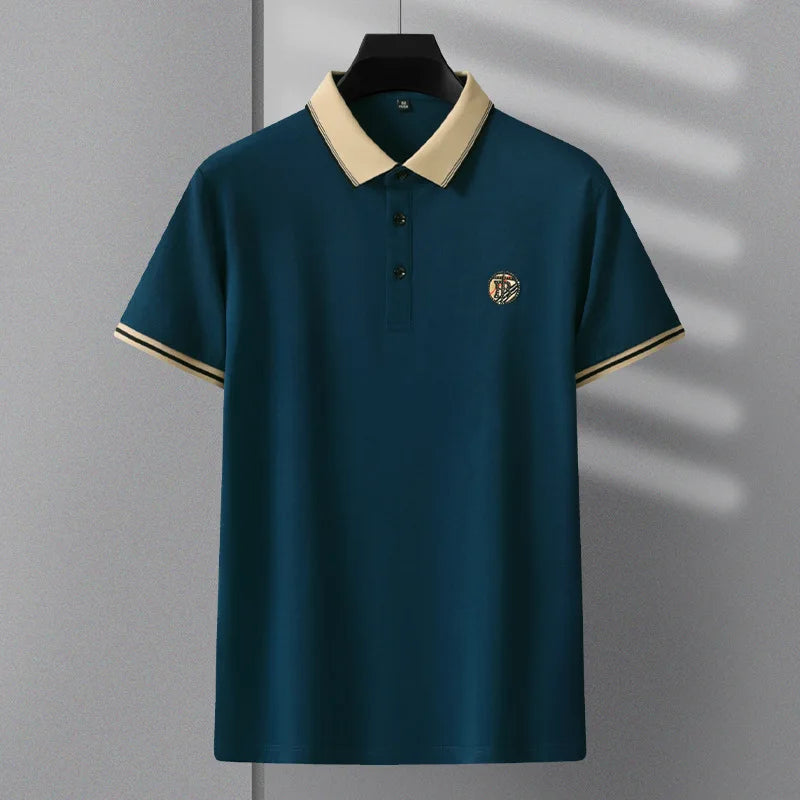 Summer Men's Polos Short Sleeve Polo Shirt Solid Golf Wear Business Casual Tees Men Clothing Camiseta Hombre Manga Corta