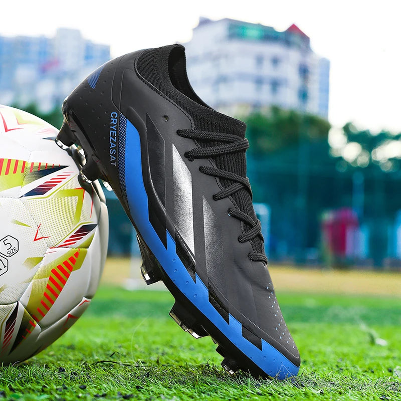 New Men Soccer Shoes Cleats Training Outdoor Non Slip Adult Breathable Football Boots Sport Boys Long Spikes Match Comfortable