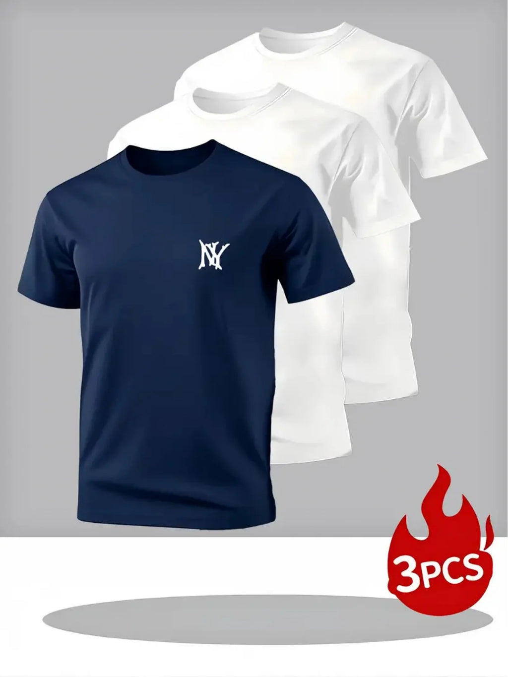 Summer Clothing Essentials3Printed Short-Sleeve Shirt，Daily Wear Looks Super Clean And Neat，3One Piece Covers The Entire Summer，