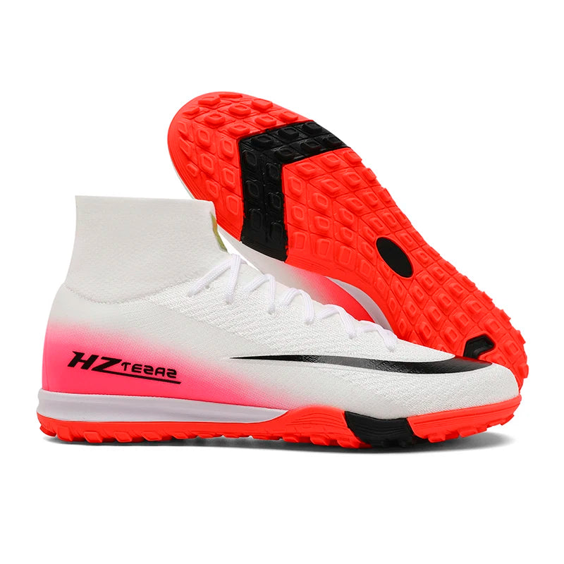 New Men Soccer Shoes Breathable Cleats Adult Outdoor Sport Football Boots Training Boys Long Spikes Non Slip Match Comfortable