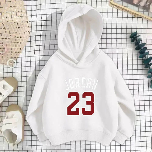 Autumn Winter Brand Jordan Printed Children Hoodie Fashion Casual Basketball Sports Sweatshirt Boys Girl Comfortable Kid Clothes