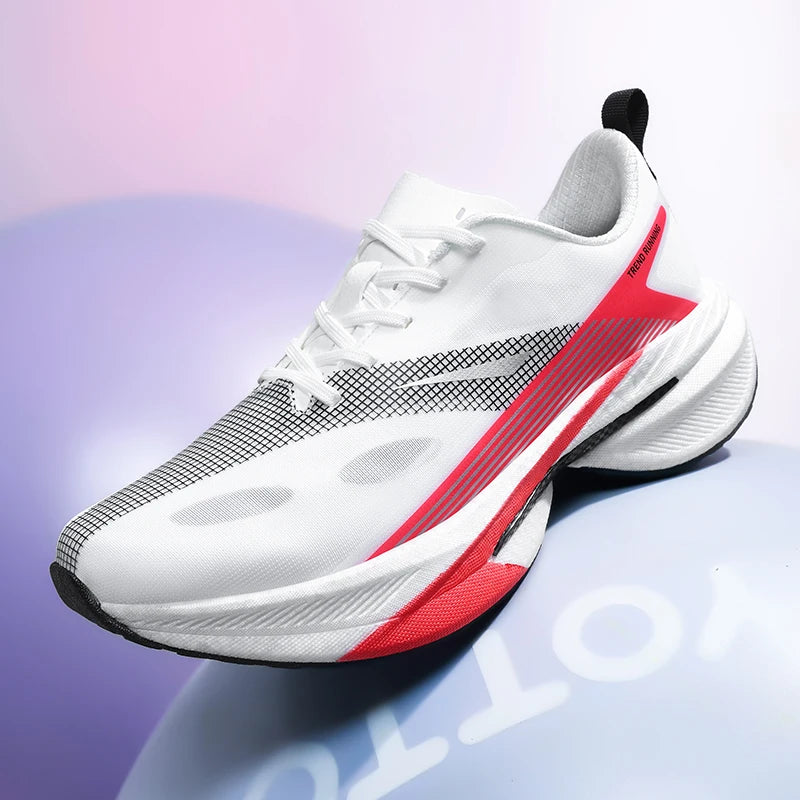 Zapatillas deportivas para hombre, zapatillas de running con amortiguación, zapatillas de atletismo para maratón y entrenamiento para hombre, con diseño hueco en la suela exterior, populares