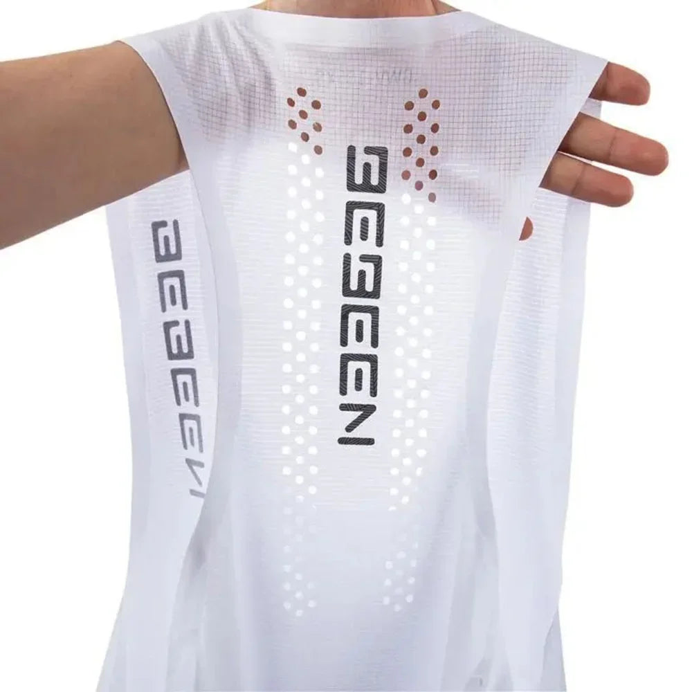 Summer Mens Vest Mesh Breathable Quick Dry Outdoor Sports Sleeveless Top Lightweight Slim Fit Tank Top Men'S Fashion Clothes