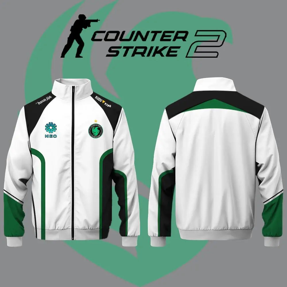 CS2 Falcon Team E-sports Club Uniforms Spring And Autumn Daily Casual Jackets Fans Can Customize Gifts Stand Collar Tops