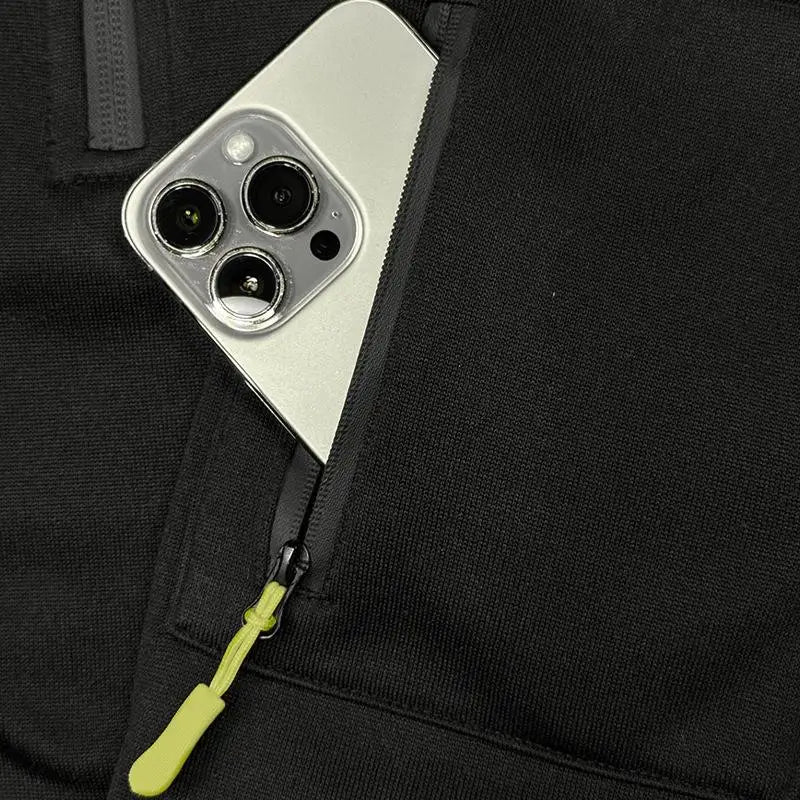 JEEP New Multi-Pocket Zipper Fleece Hoodie Casual Pullover Fashion Sweatshirt