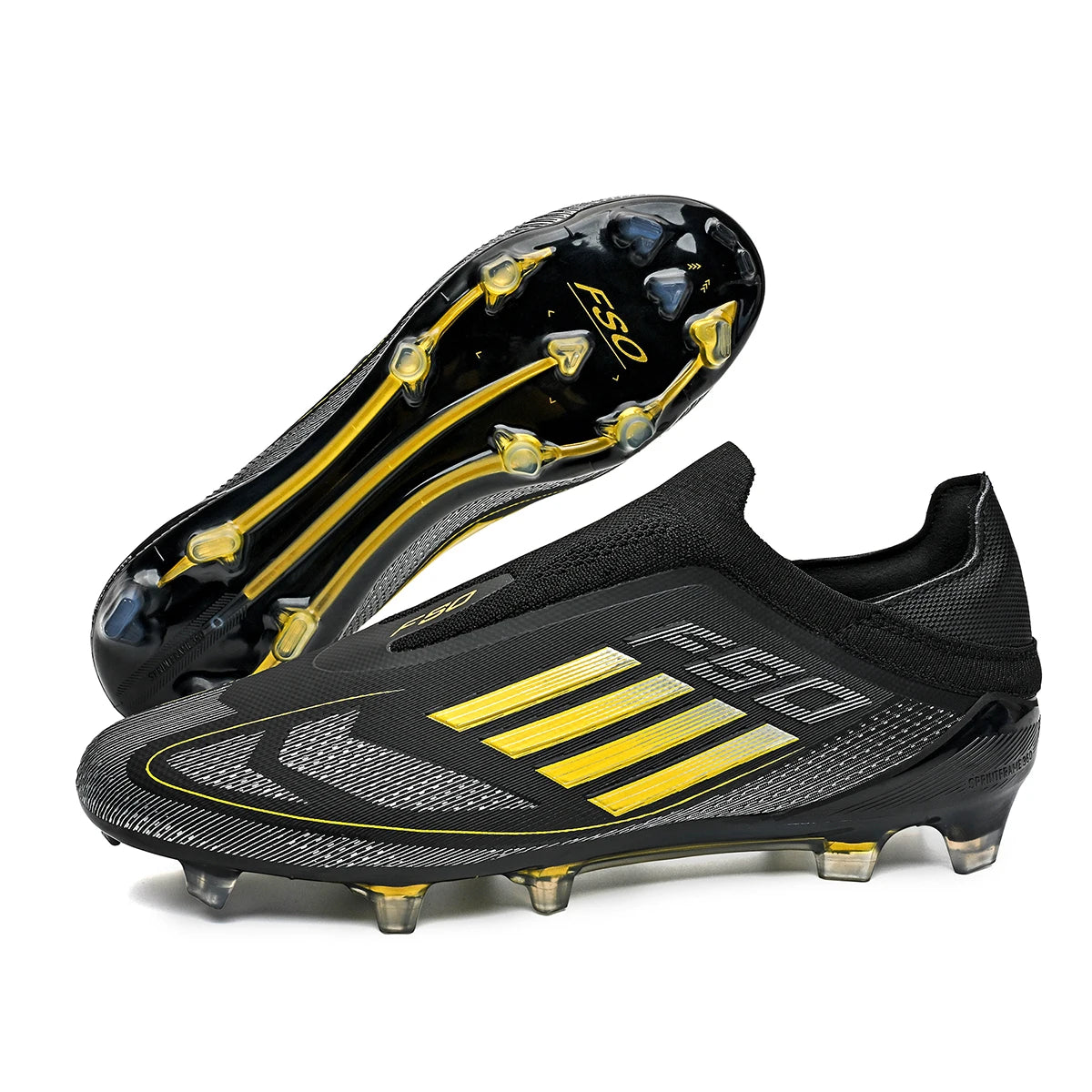 New Men Soccer Shoes Training Boys Breathable Adult Long Spikes Cleats Outdoor Sport Football Boots Non Slip Match Comfortable