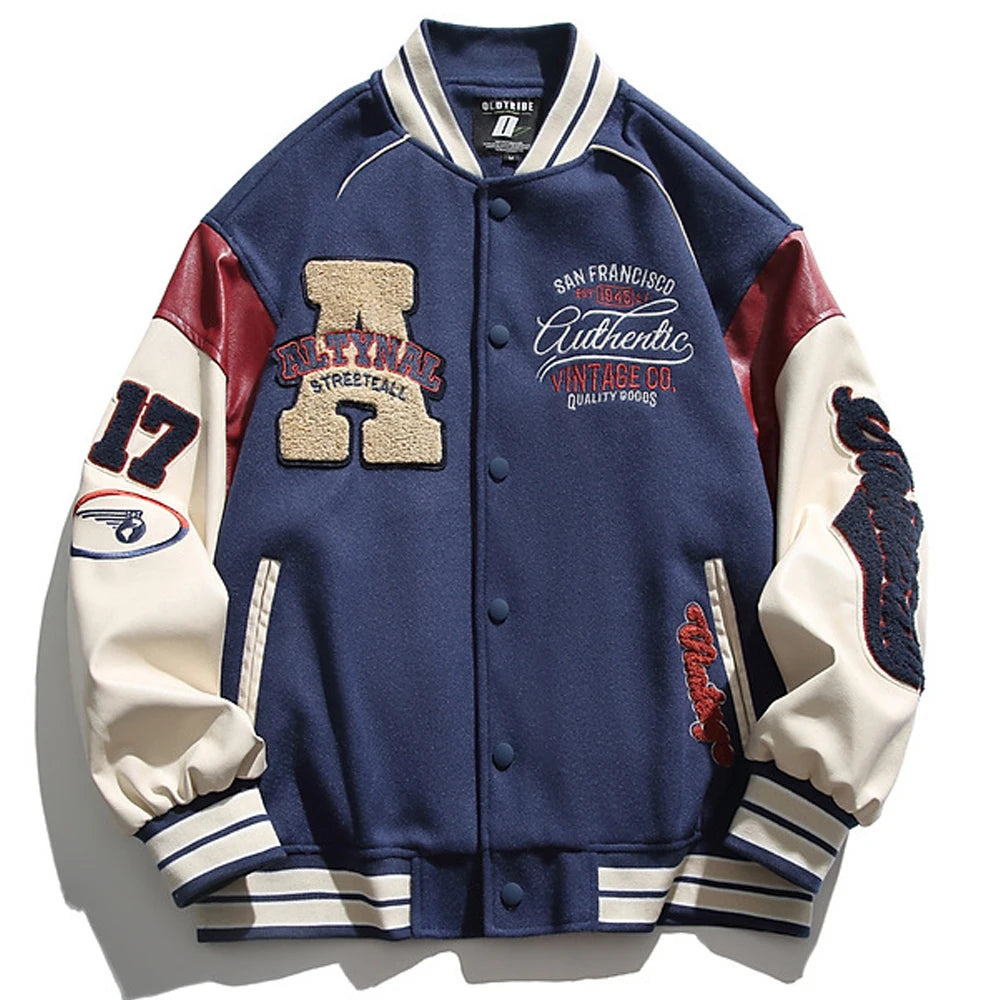 Baseball Uniform Jacket Men Letter Embroidered Streetwear Varsity Jackets Vintage Harajuku Casual College Spring Autumn Unisex original  USA 2026 🇺🇸