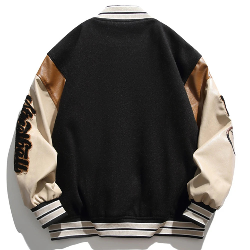 Baseball Uniform Jacket Men Letter Embroidered Streetwear Varsity Jackets Vintage Harajuku Casual College Spring Autumn Unisex original  USA 2026 🇺🇸