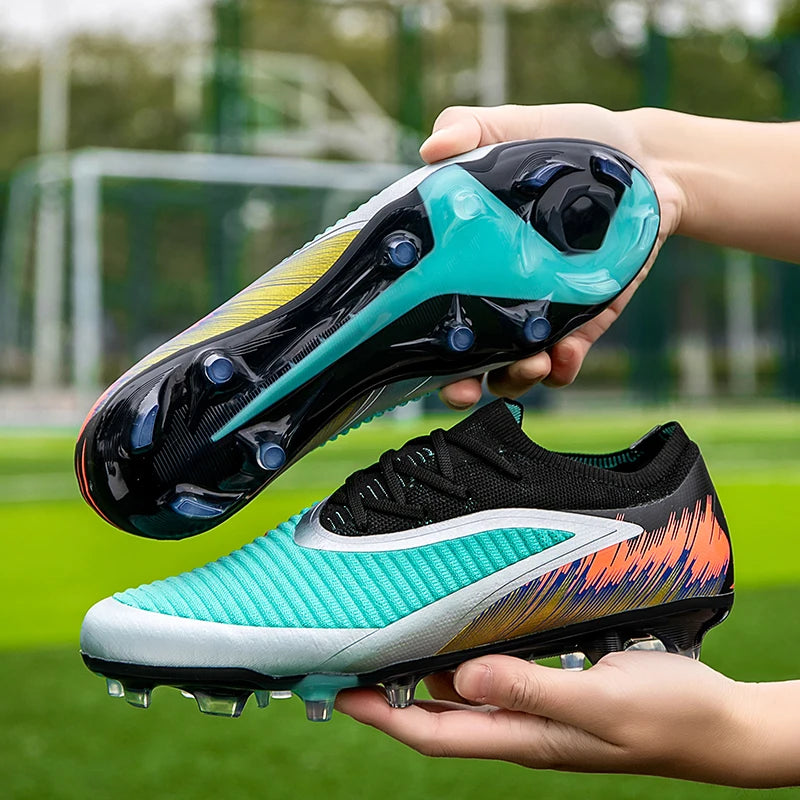 Soccer Shoes Cleats for Men and Women Professional Football boots Training Outdoor Durable Firm Ground Lightweight Adult Rugby