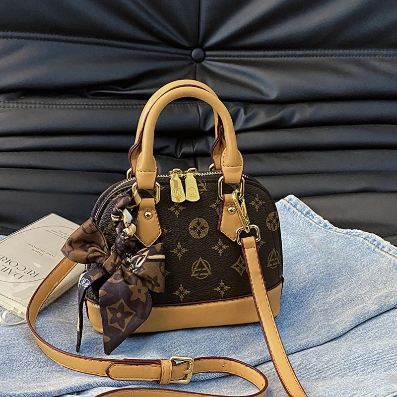 Women's Pillow Handbag Vintage Floral Large Brand Handbag Boston Style Crossbody Bag Fashionable And Stylish Bag