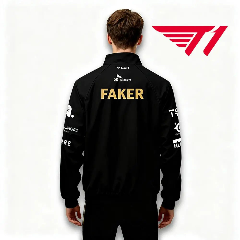 2025 World Championship T1 Team Jackets Jersey SKT Faker LCK Esports Club Training Uniform Men Women Autumn/winter Sports Jacket
