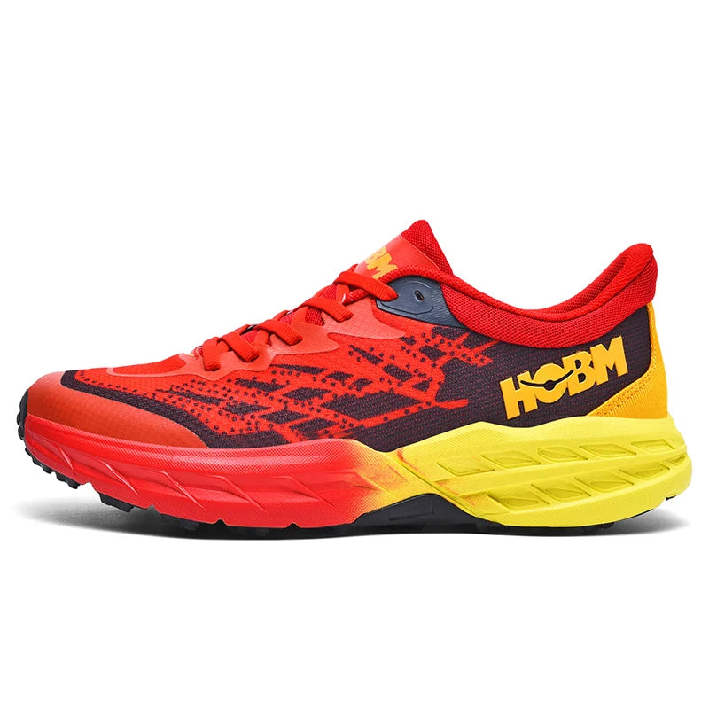 Men's Marathon Shoes Running Shoes Breathable High elasticity Cushioning Male Lightweight Sports Shoes Fitness Training