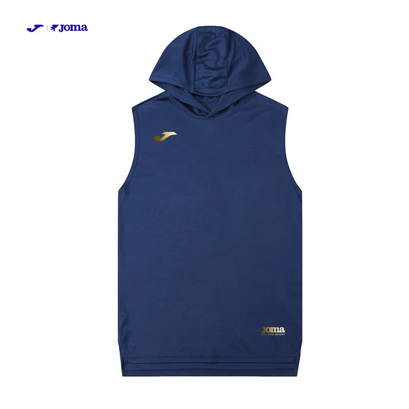 JOMA Logo hooded vest Summer Men's Sleeveless  Quick-Dry Breathable T-Shirt, for Sports and Fitness Basketball Sleeveless Top