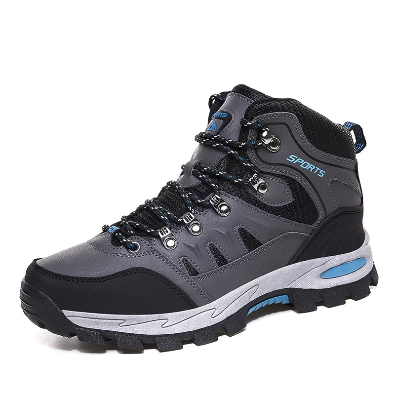 Men's and women's casual sports shoes fashion comfortable outdoor hiking lovers running shoes non-slip plus high-top shoes