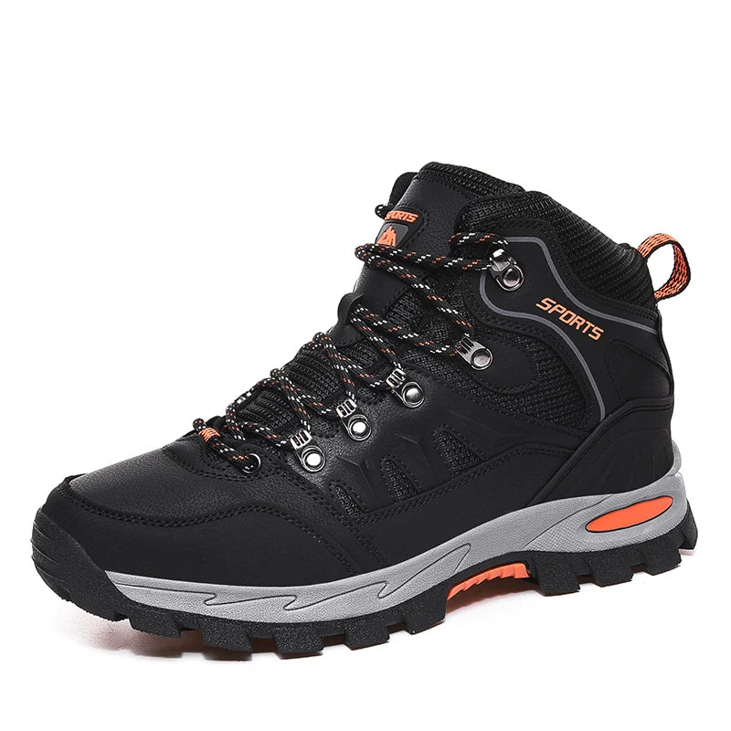 Men's and women's casual sports shoes fashion comfortable outdoor hiking lovers running shoes non-slip plus high-top shoes