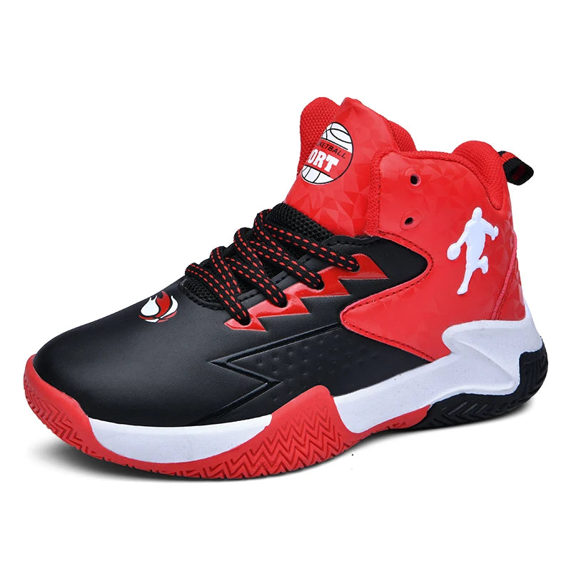 Children Basketball Shoes For Boys Girls Trainers High Top Sneakers Kids Training Shoes Outdoor Non-slip Children's Sports Shoes