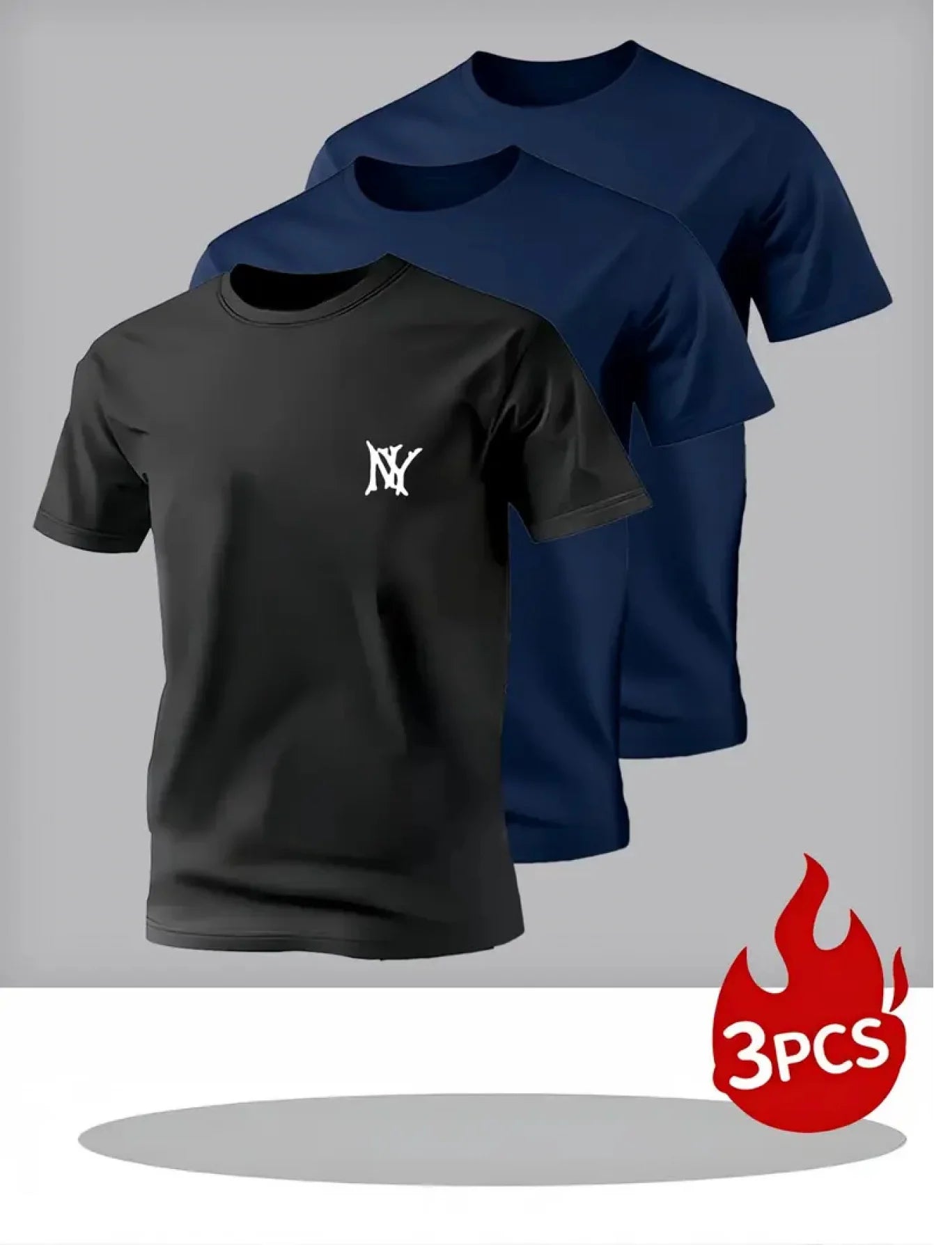 Summer Clothing Essentials3Printed Short-Sleeve Shirt，Daily Wear Looks Super Clean And Neat，3One Piece Covers The Entire Summer，