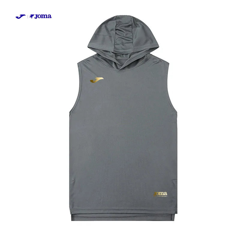 JOMA Logo hooded vest Summer Men's Sleeveless  Quick-Dry Breathable T-Shirt, for Sports and Fitness Basketball Sleeveless Top
